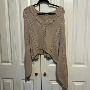 Cropped chunky knit sweater Storia